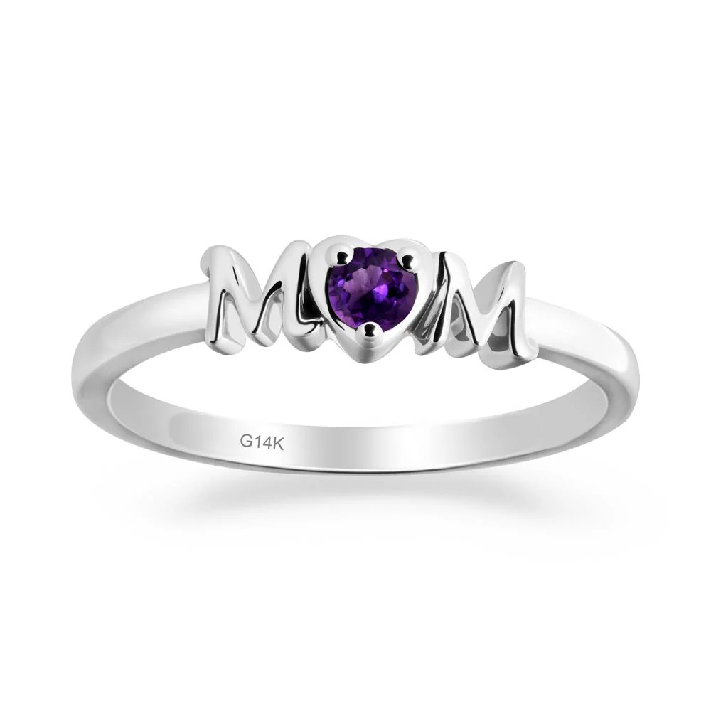Mom Amethyst Ring