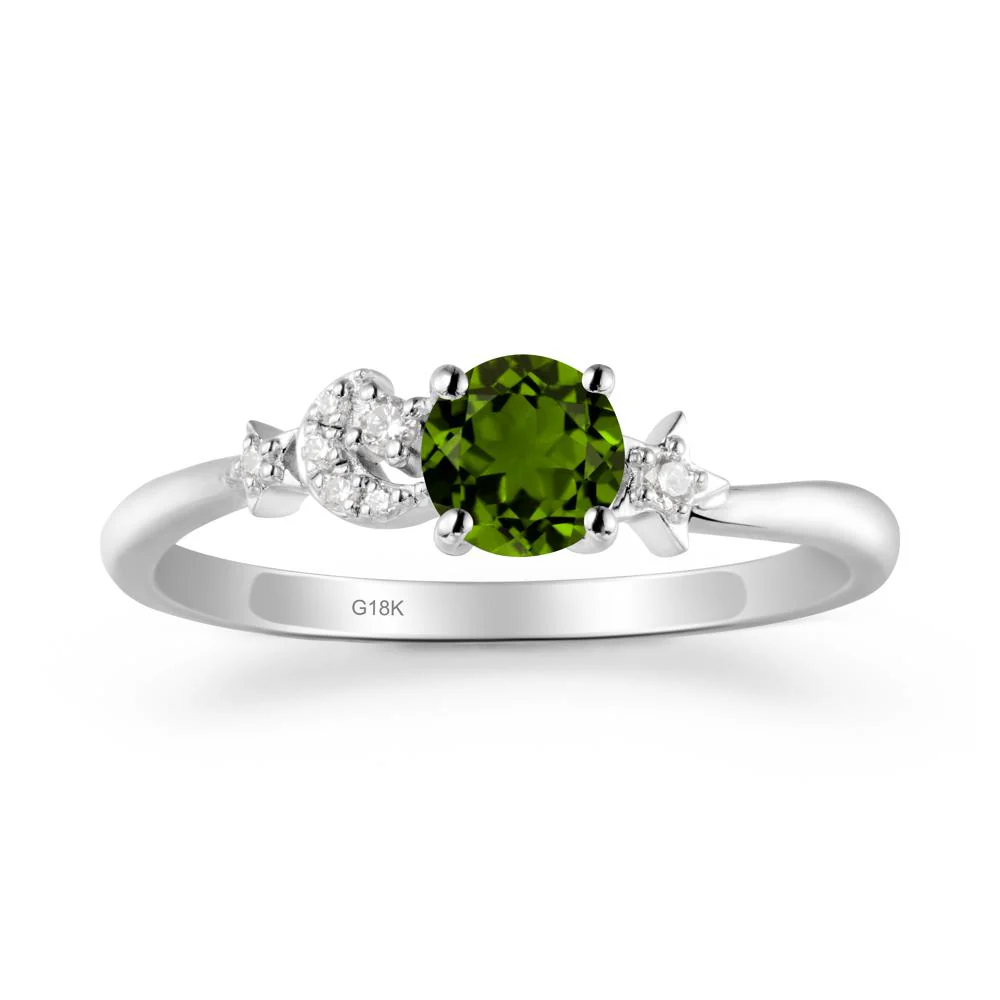 Moon and Pentacle Diopside Ring - Image 5