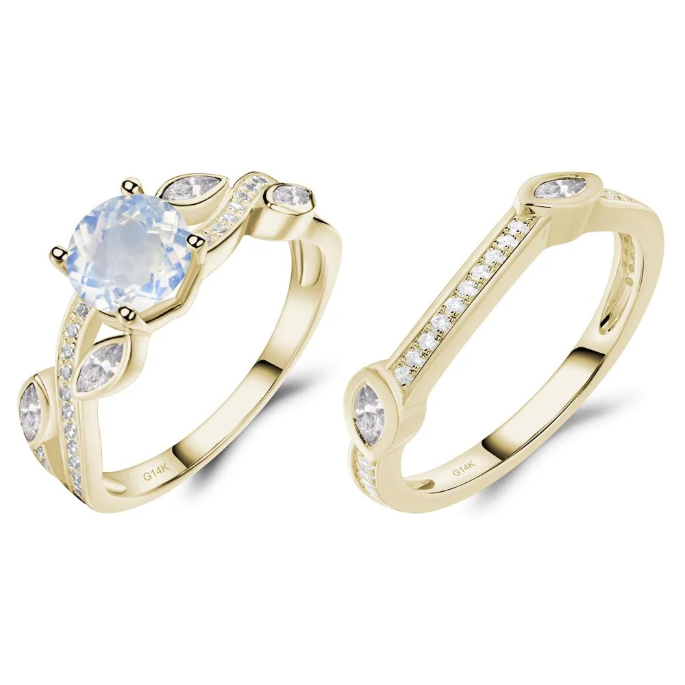 Moonstone Leaf Engagement Ring - Image 15