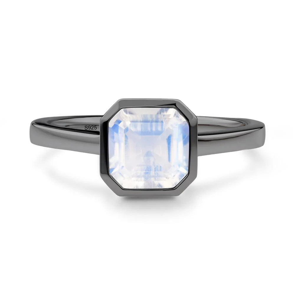 Moonstone Asscher Bezel Ring - Image 3