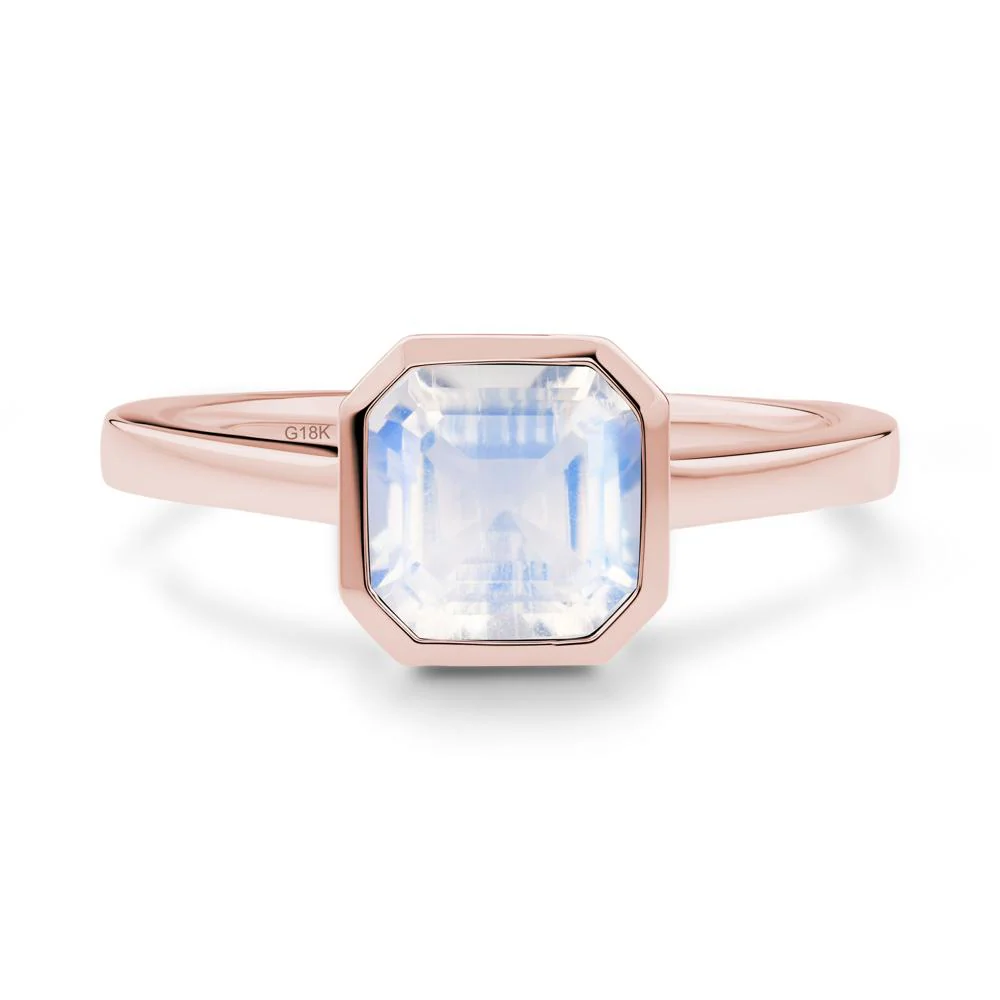 Moonstone Asscher Bezel Ring - Image 8