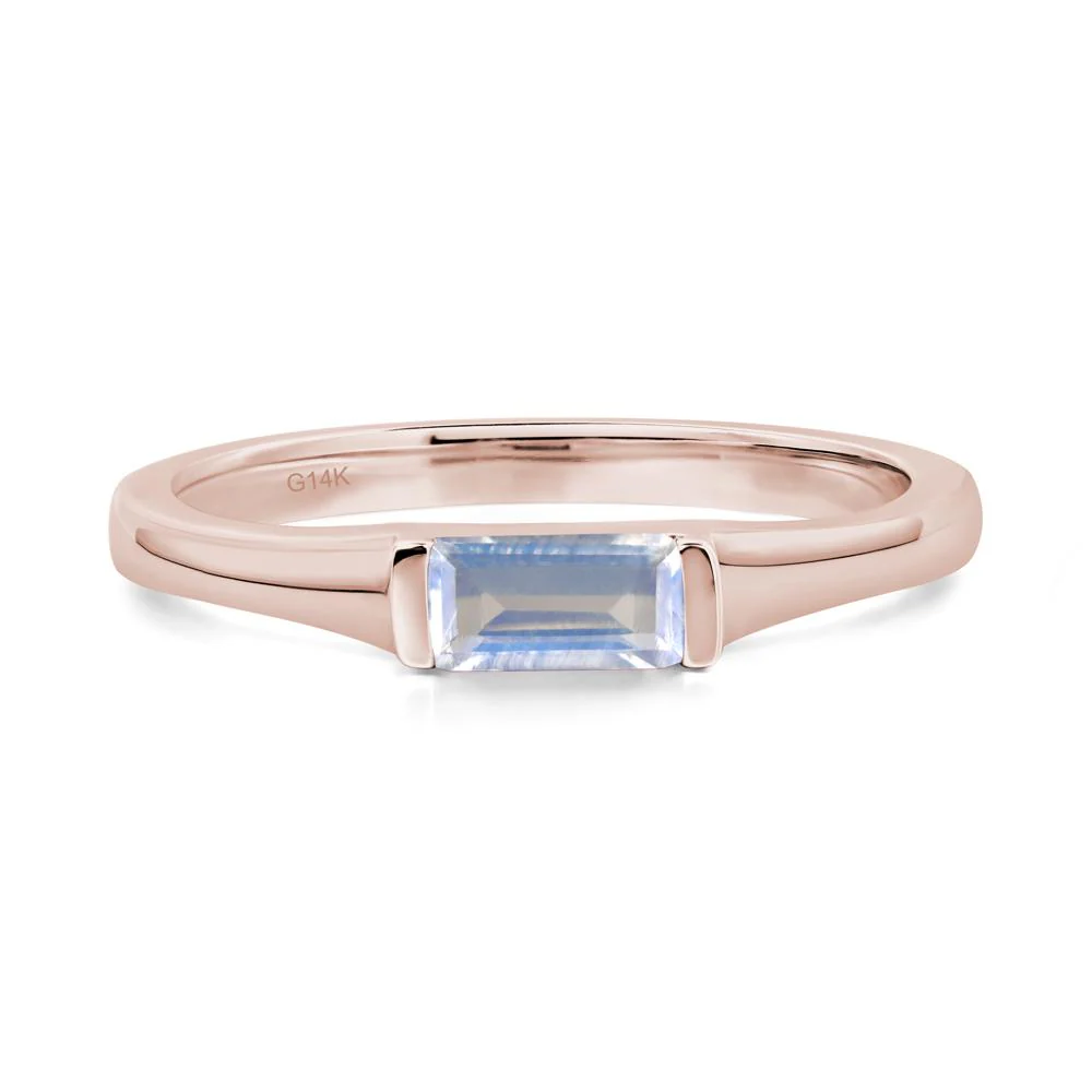 Moonstone Baguette Ring