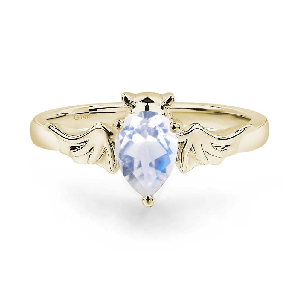 Moonstone Bat Engagement Ring