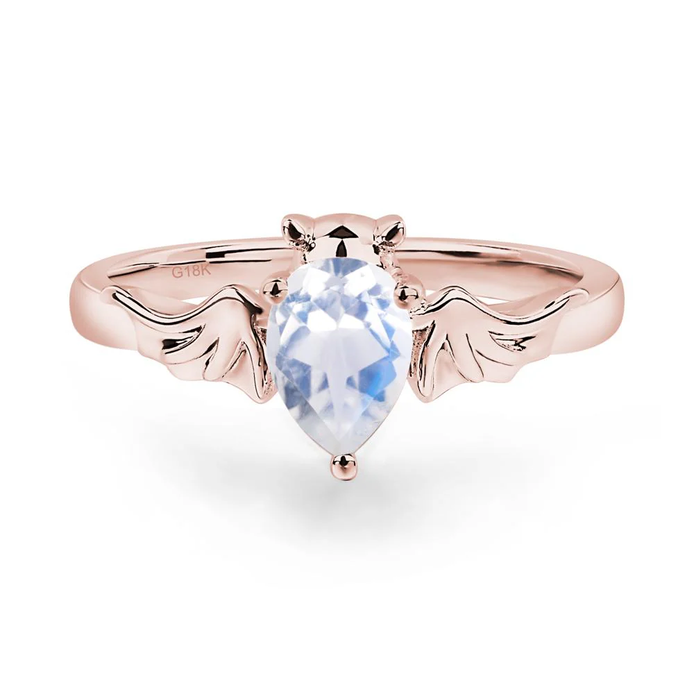 Moonstone Bat Engagement Ring - Image 4