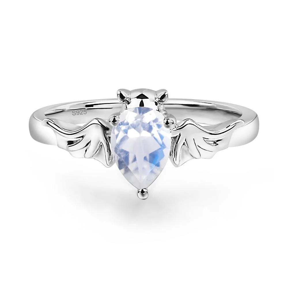 Moonstone Bat Engagement Ring - Image 9