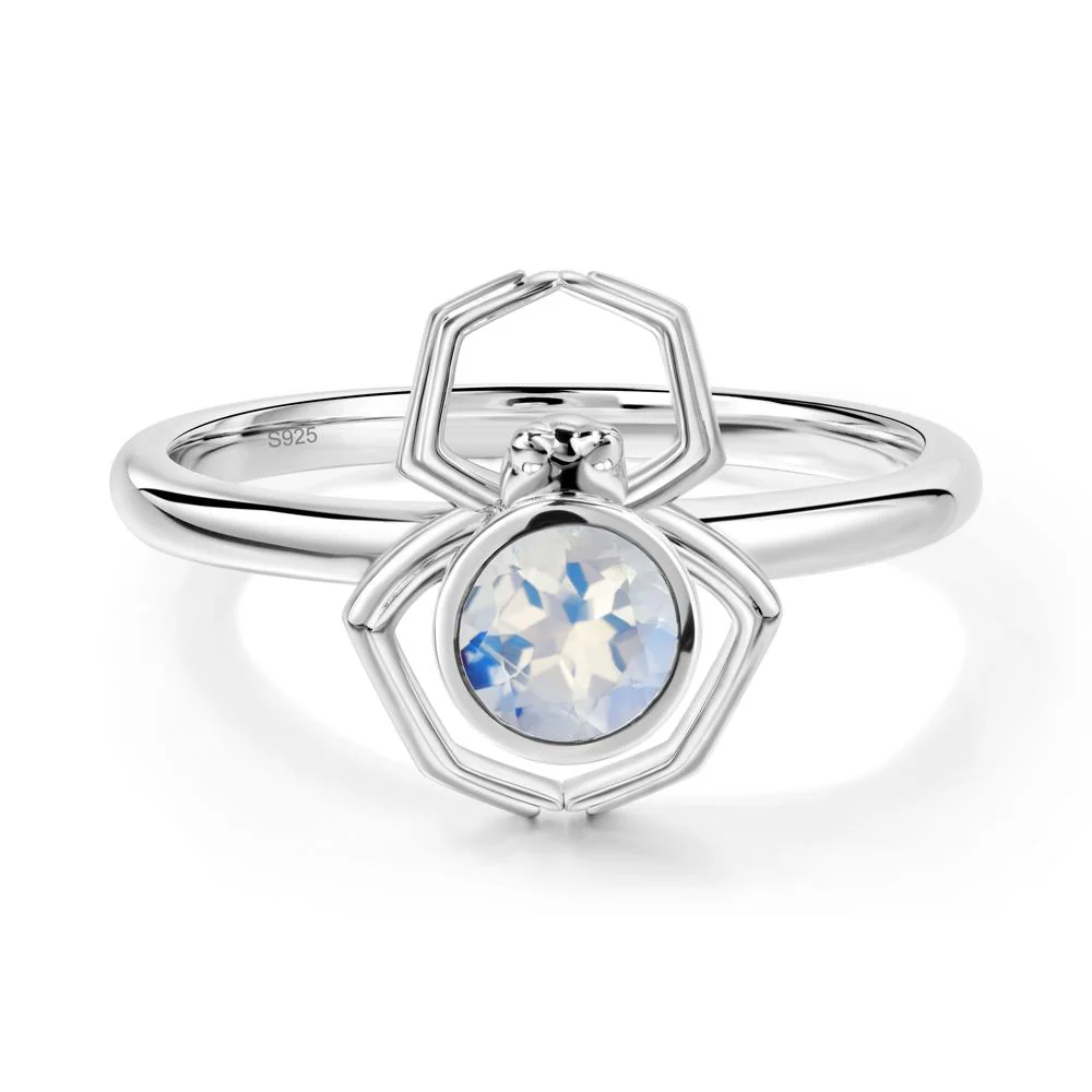 Moonstone Bezel Set Spider Ring - Image 5