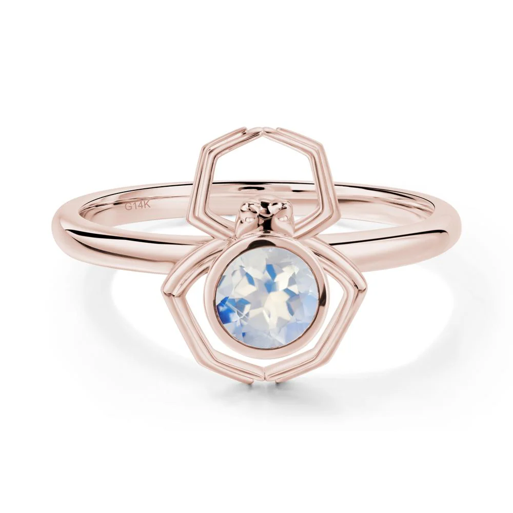 Moonstone Bezel Set Spider Ring - Image 7