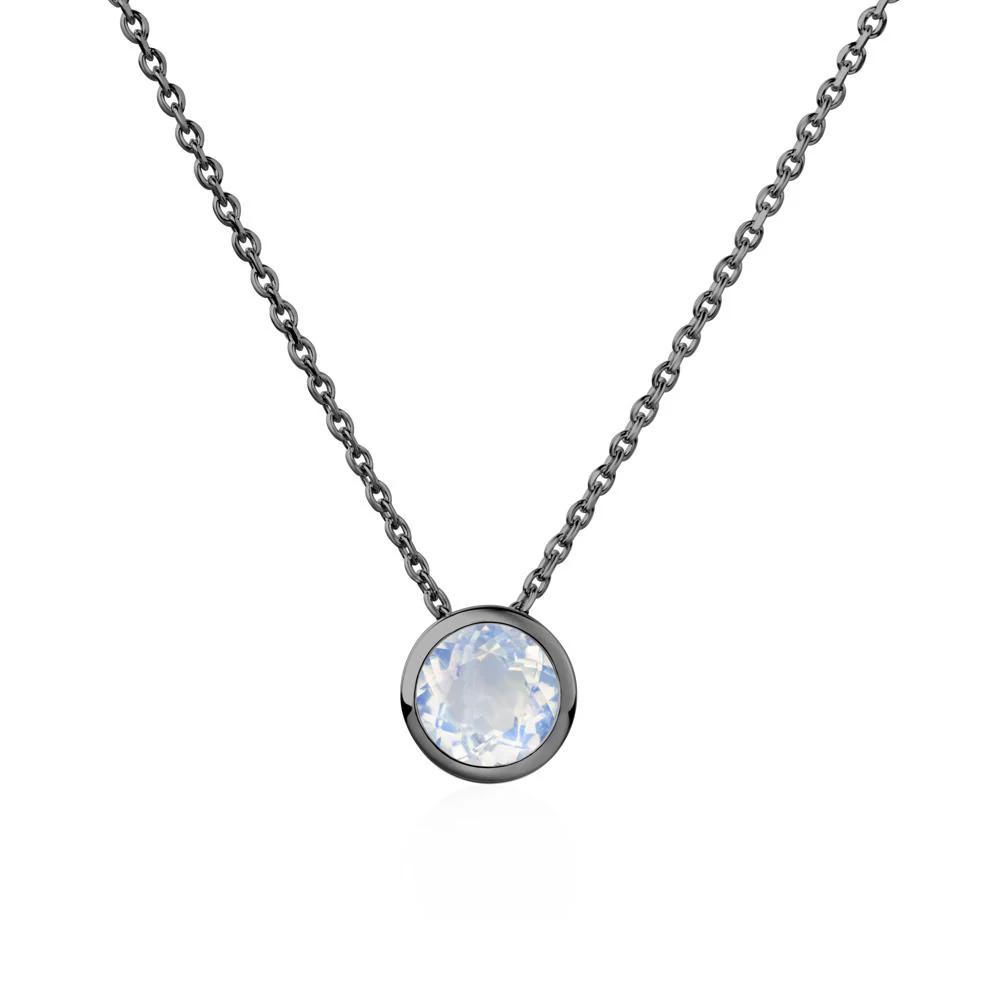 Moonstone Bezel Solitaire Necklace - Image 7