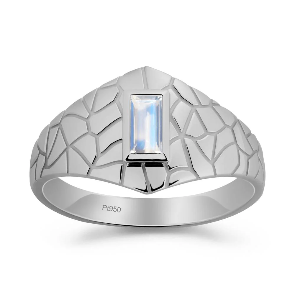 Moonstone Cracked Texture Ring - Image 7