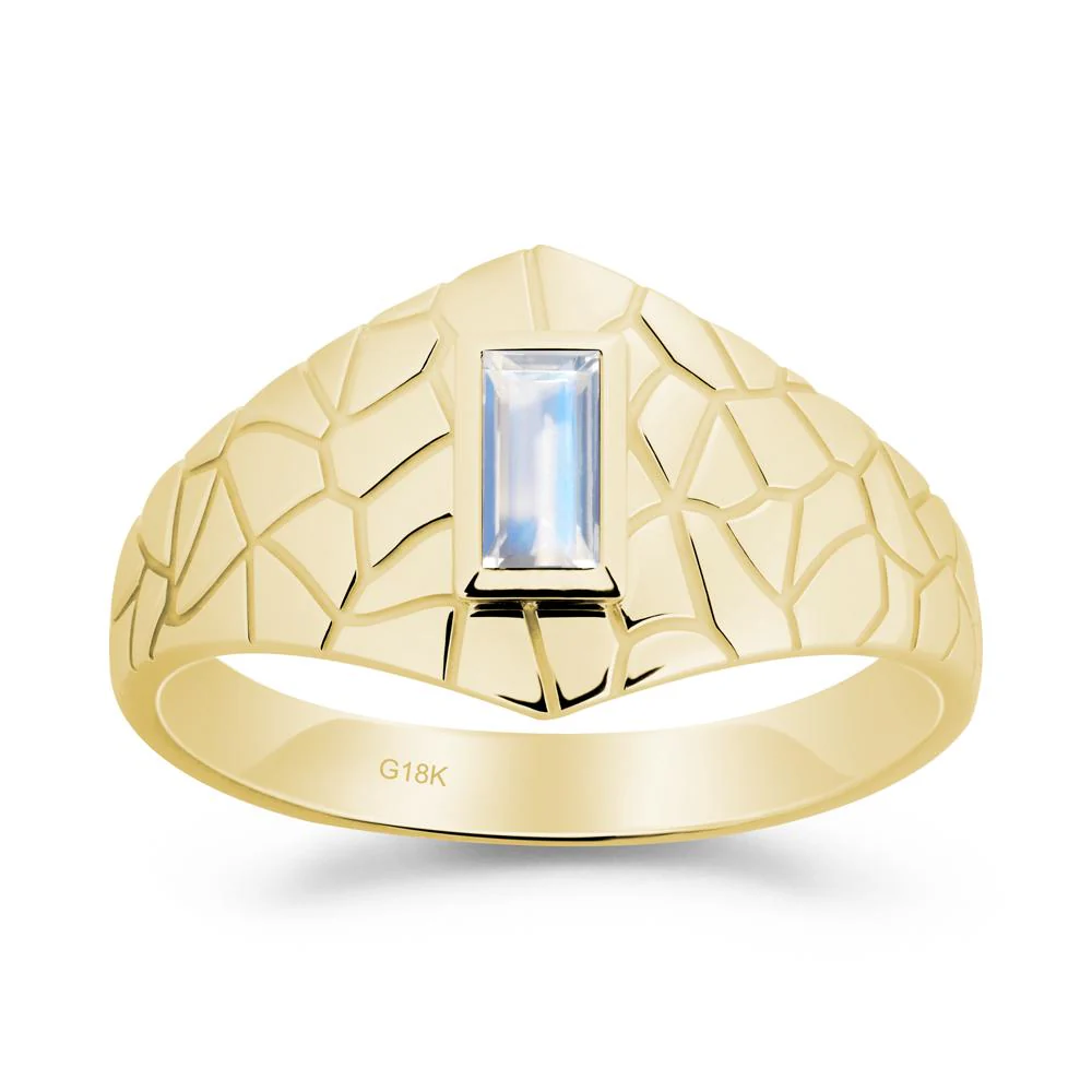 Moonstone Cracked Texture Ring - Image 9