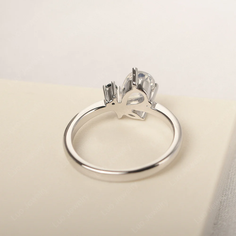 Moonstone Bee Engagement Ring - Image 4