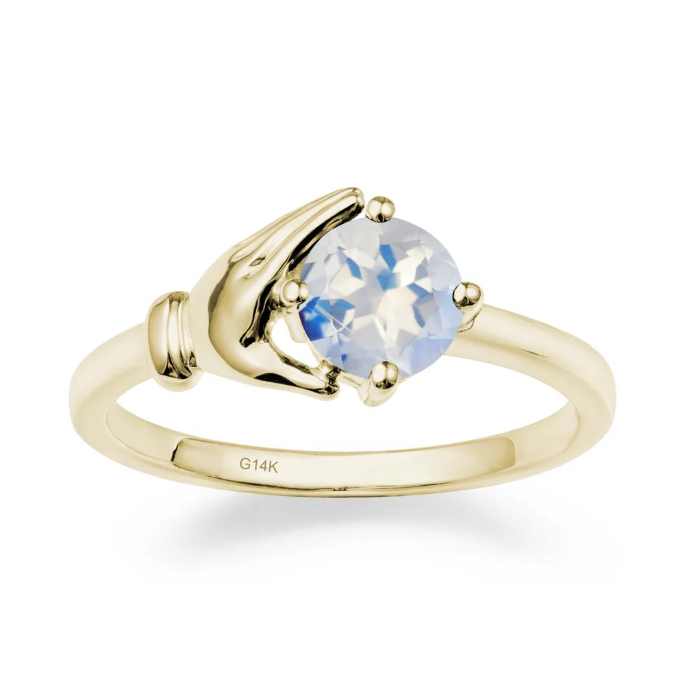 Moonstone Hand Shaped Ring - Image 4