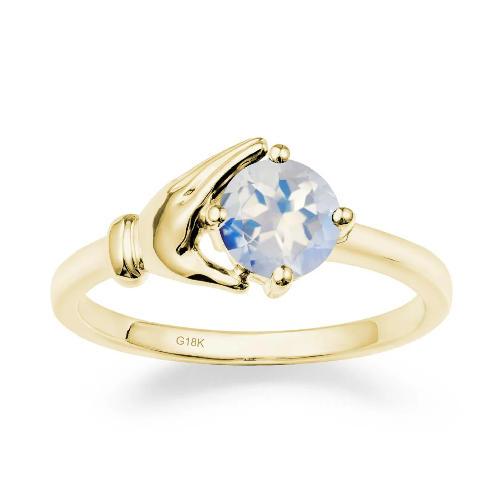 Moonstone Hand Shaped Ring - Image 7
