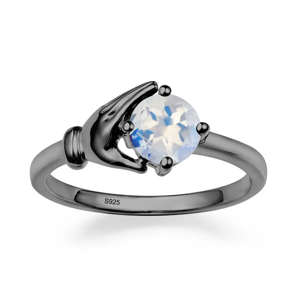 Moonstone Hand Shaped Ring - Image 8