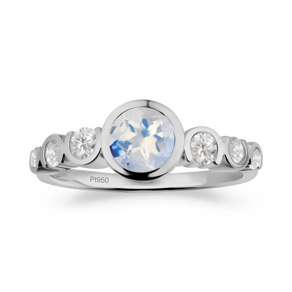 Moonstone Multi Stone Engagement Ring - Image 4