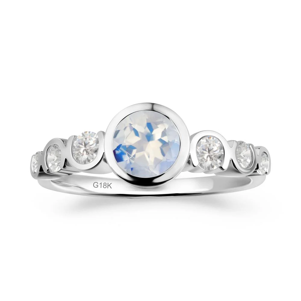 Moonstone Multi Stone Engagement Ring - Image 8