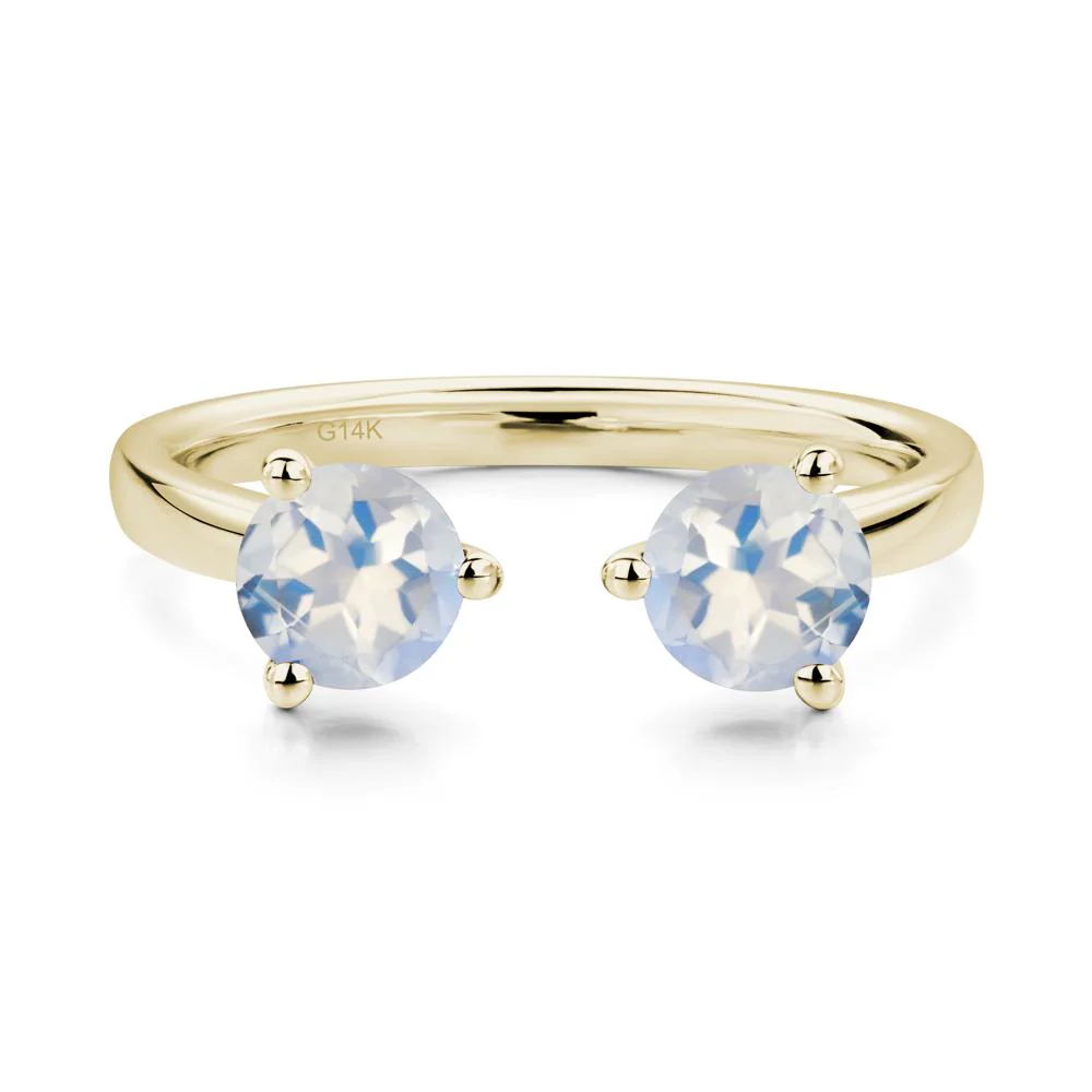 Moonstone Open Toi Et Moi Ring - Image 4