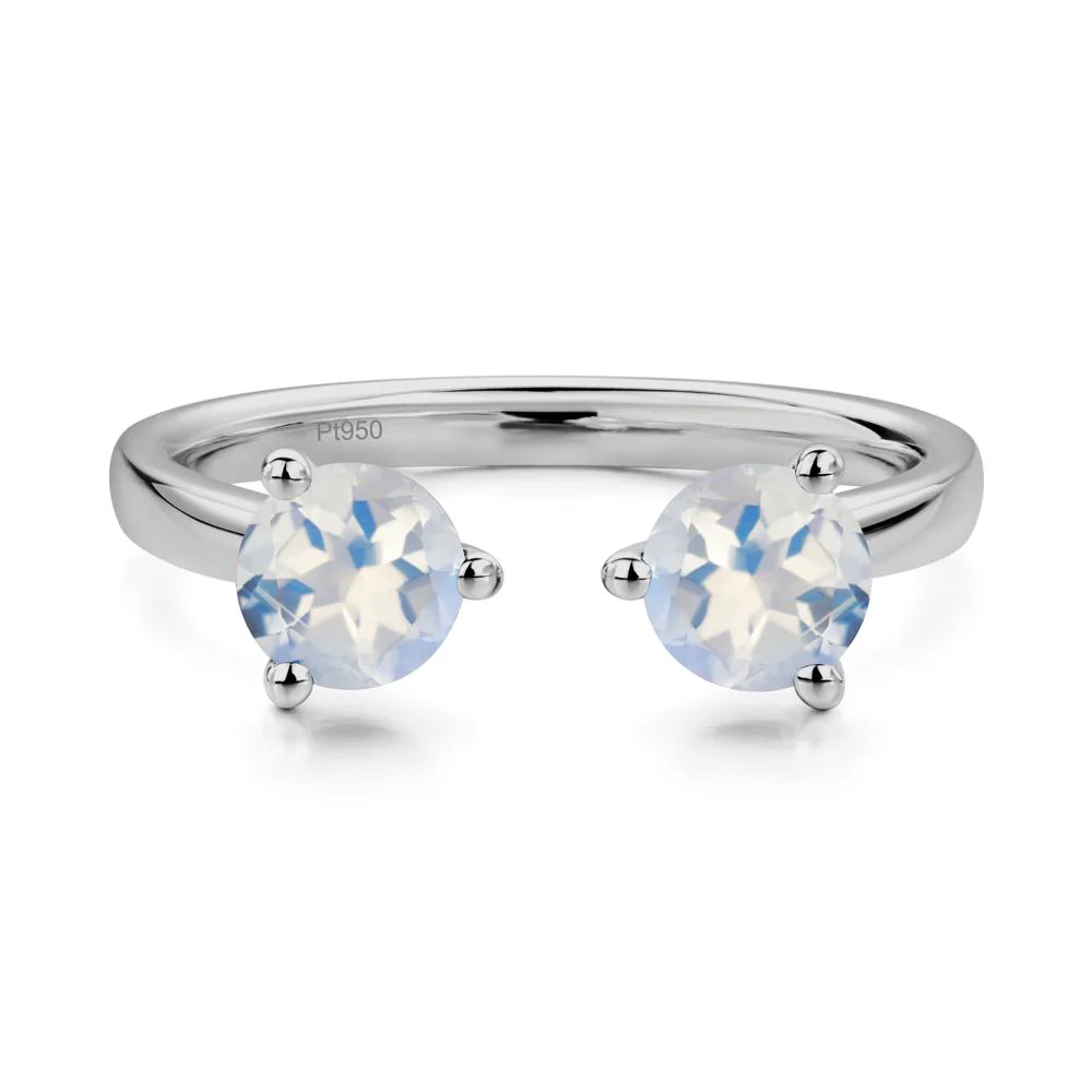 Moonstone Open Toi Et Moi Ring - Image 6