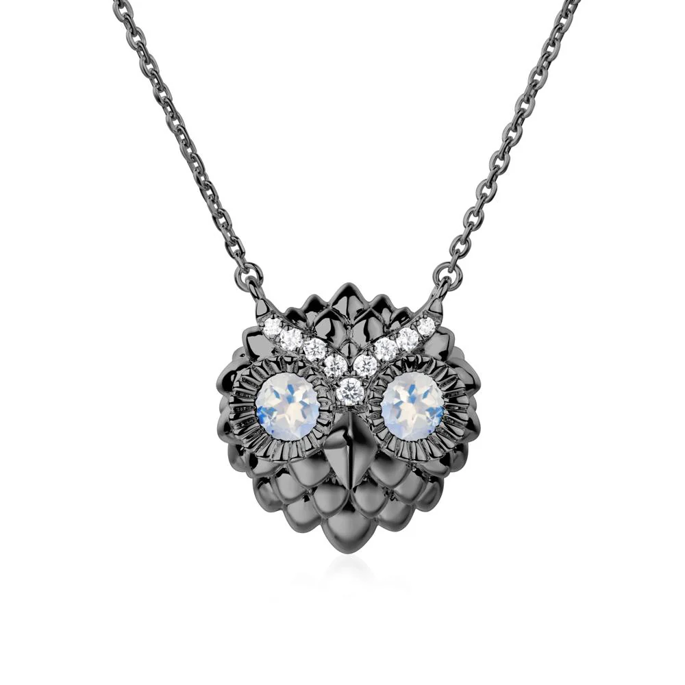 Moonstone Owl Necklace - Image 9