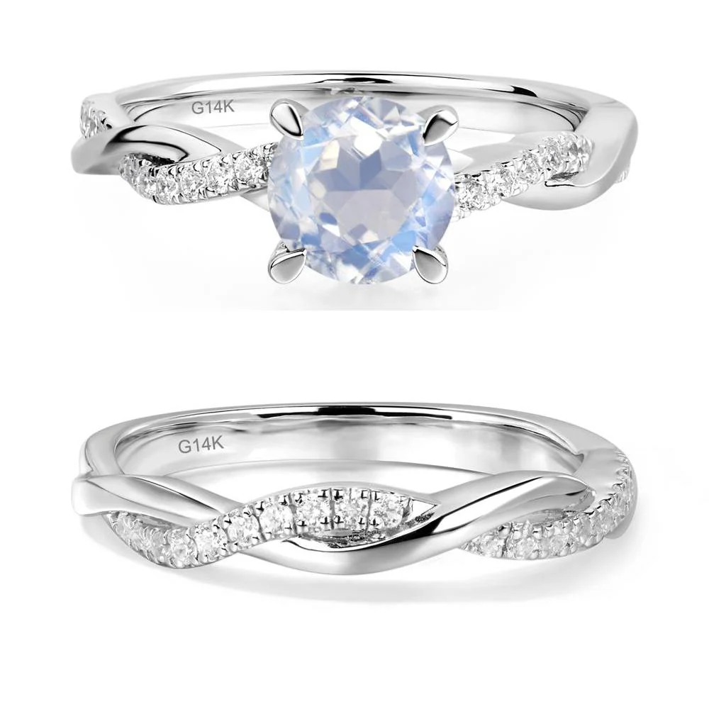 Moonstone Twist Engagement Ring - Image 13