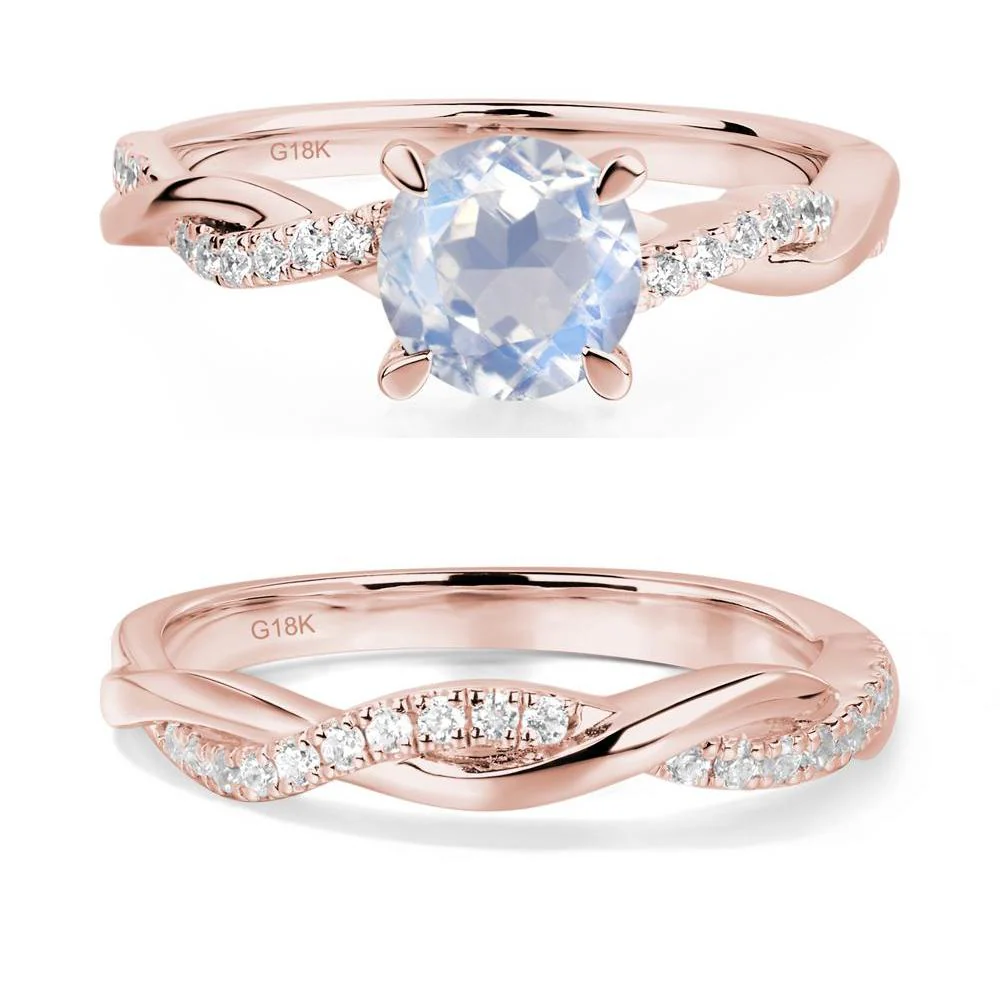 Moonstone Twist Engagement Ring - Image 17