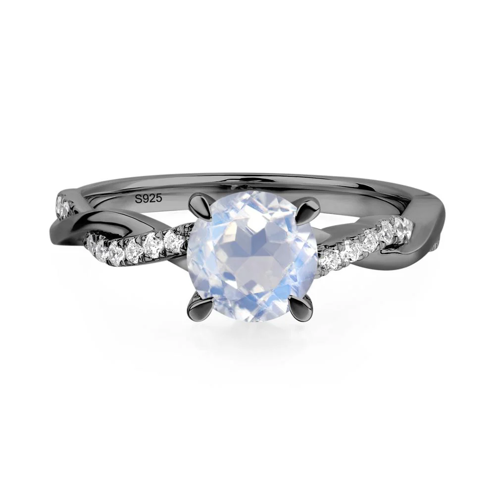 Moonstone Twist Engagement Ring - Image 2