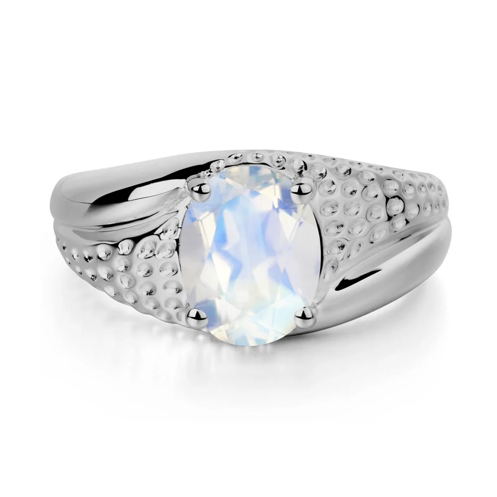 Moonstone Solitaire Ring for Men - Image 8