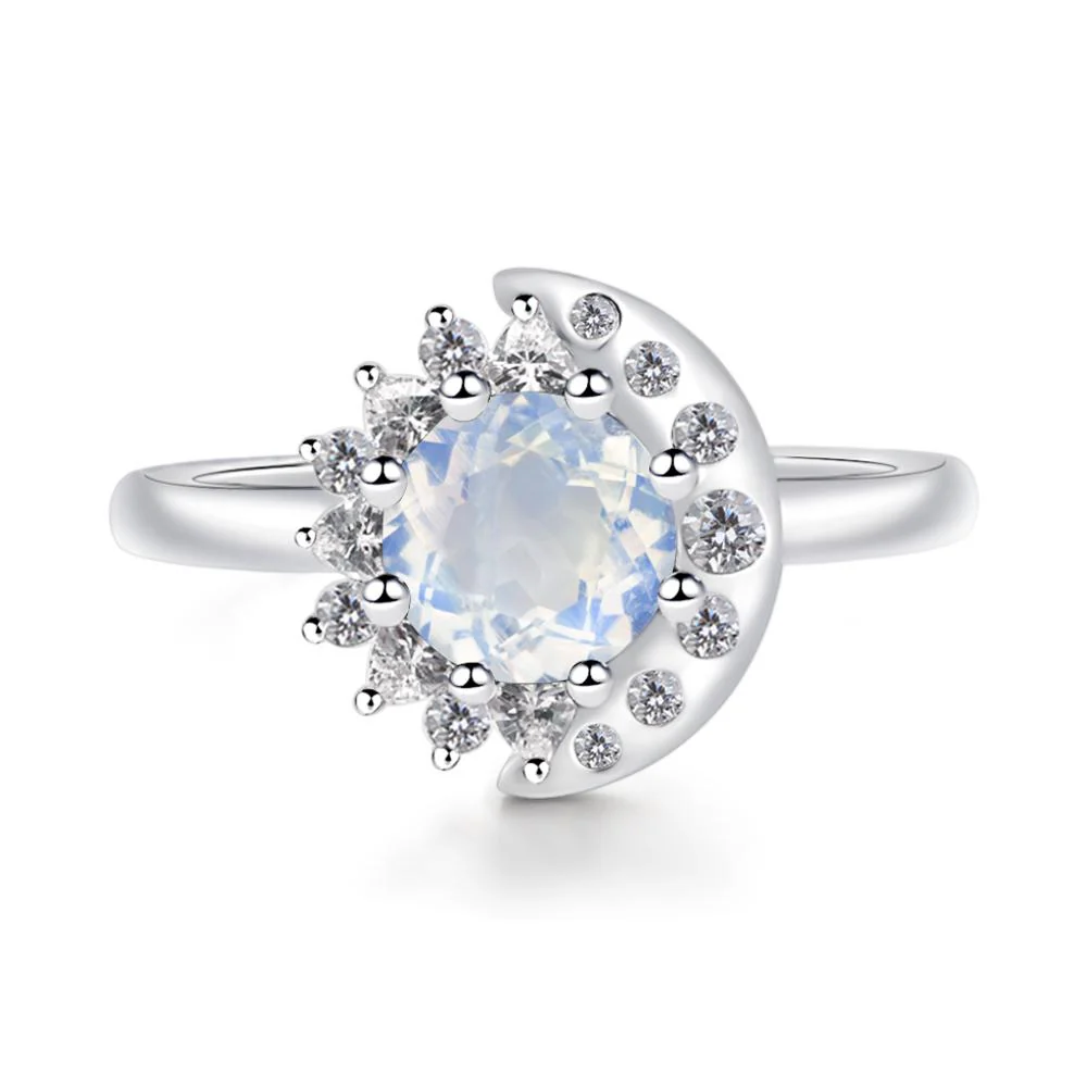 Moonstone Sun and Moon Ring - Image 3