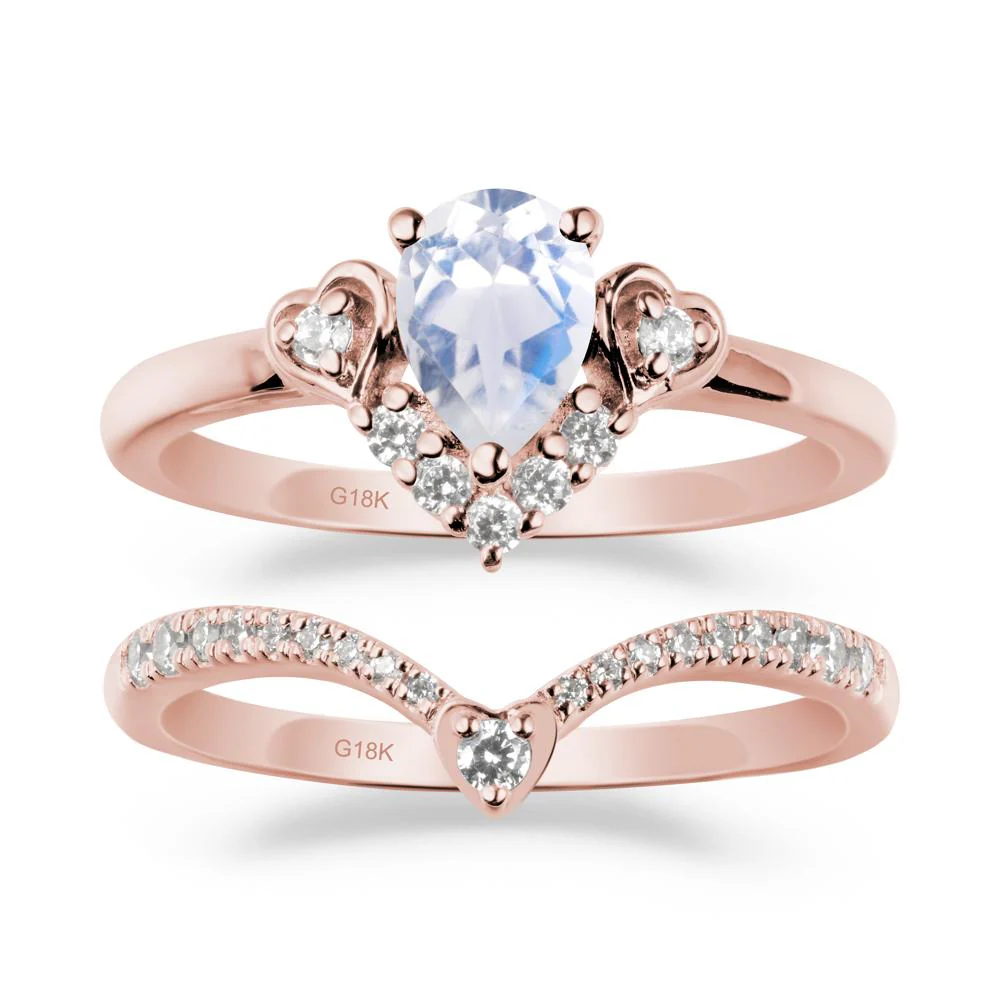 Moonstone Tiara Ring Set - Image 4