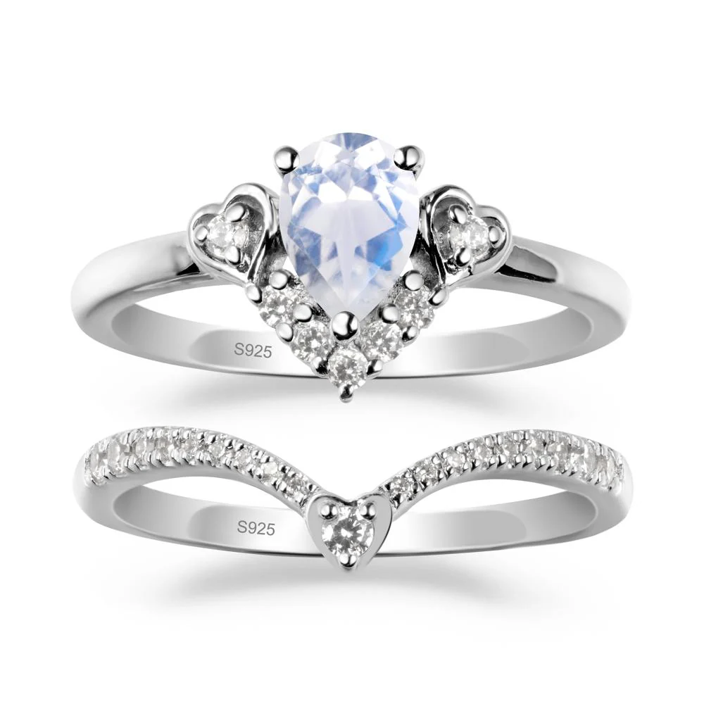 Moonstone Tiara Ring Set - Image 9