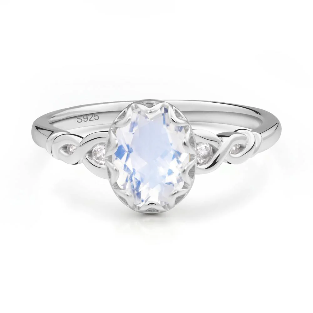 Moonstone Vintage Oval Engagement Ring - Image 9