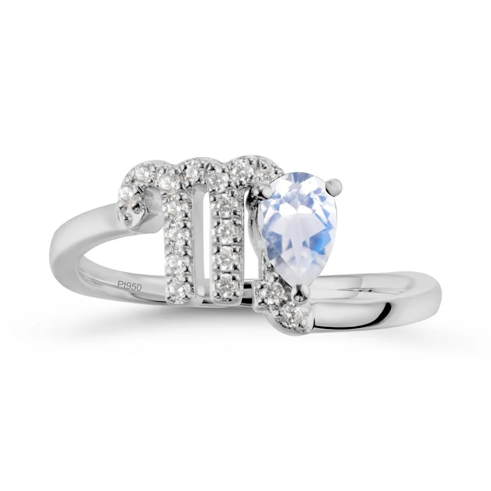 Moonstone Virgo Zodiac Wraparound Ring - Image 8