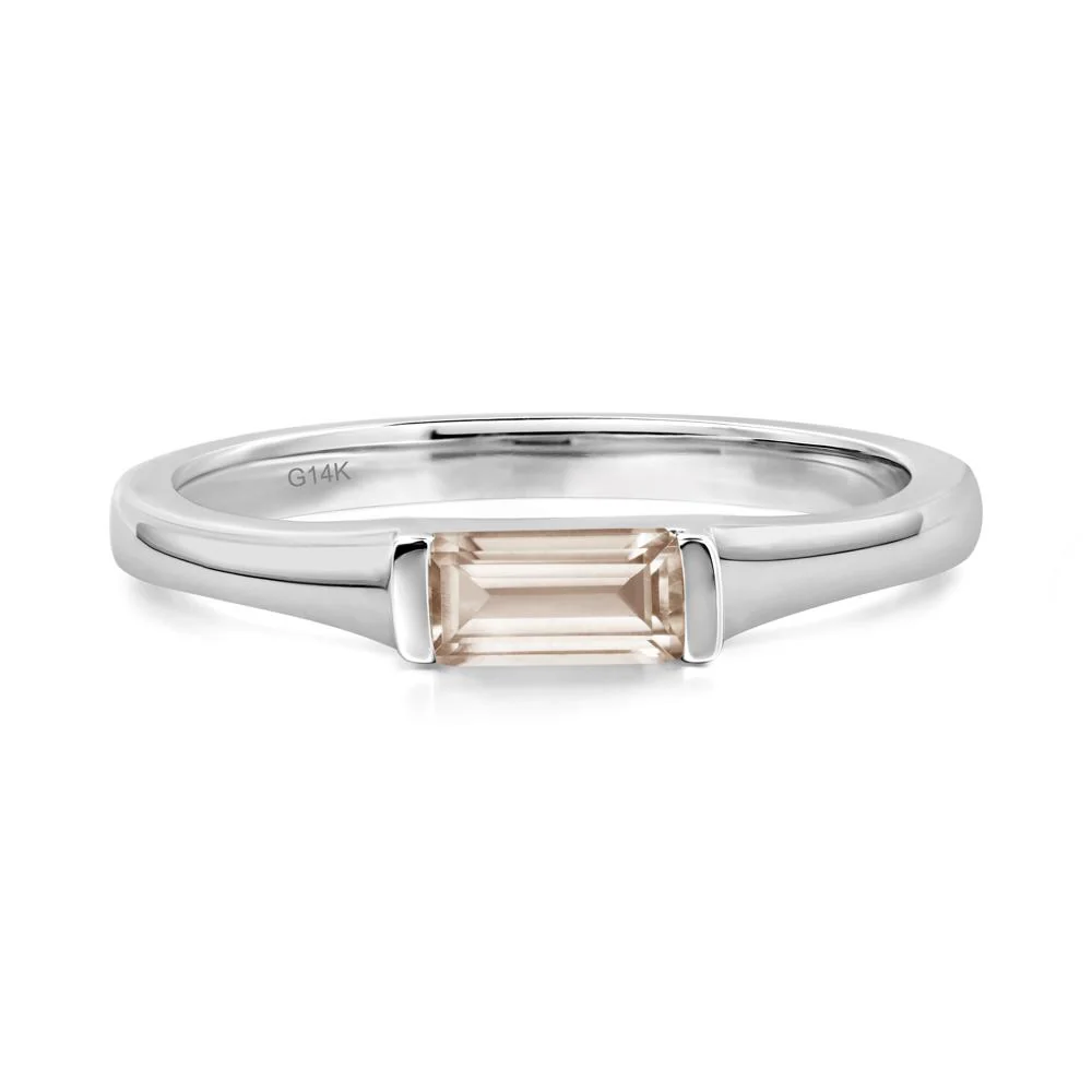 Morganite Baguette Ring - Image 3
