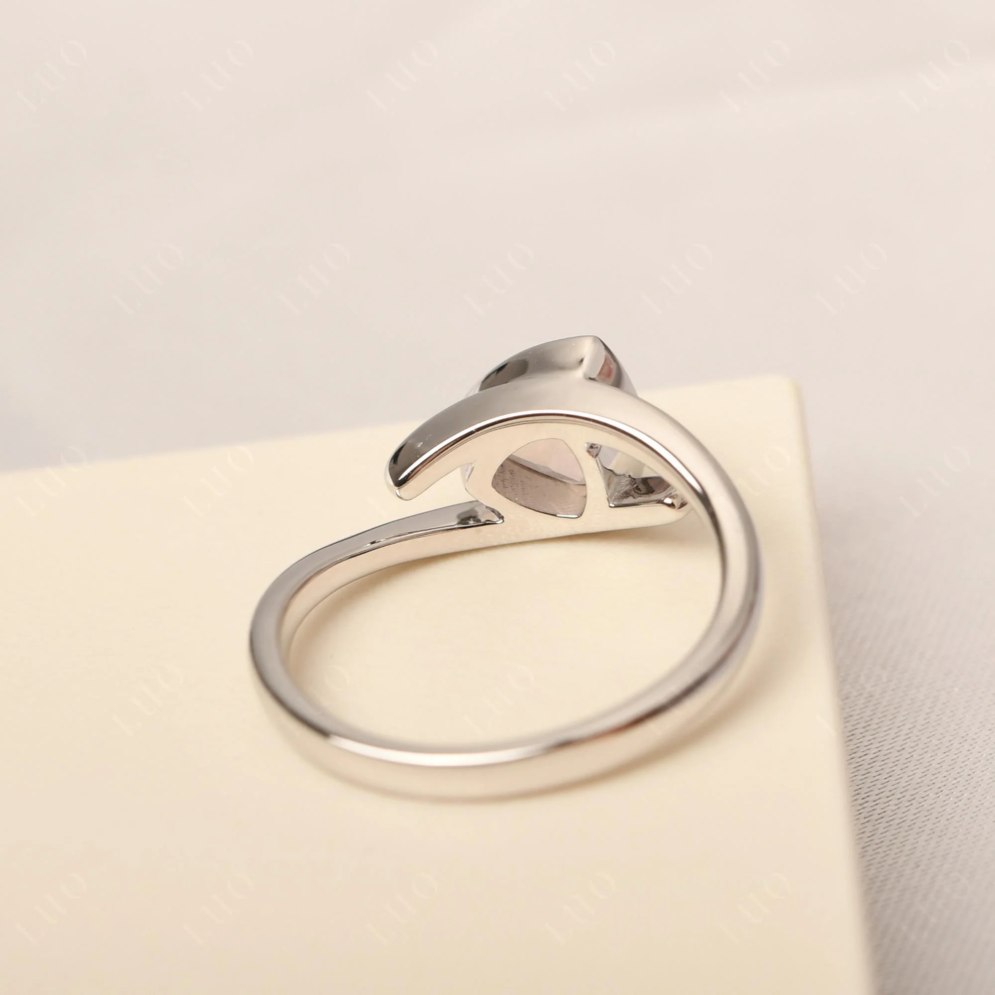Bezel Set Morganite Ring - Image 12