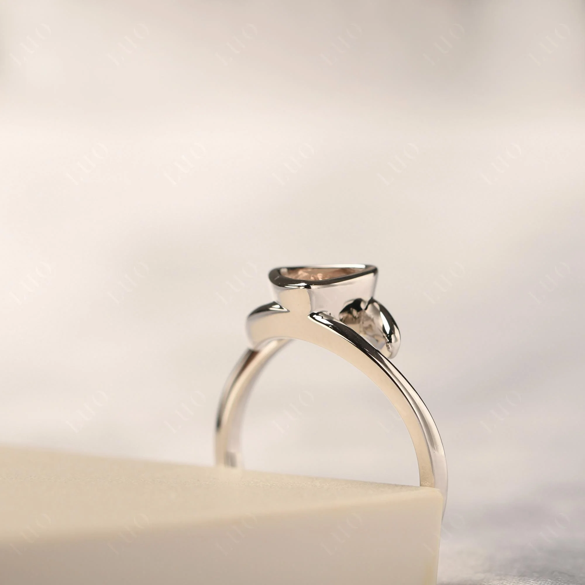 Bezel Set Morganite Ring - Image 13