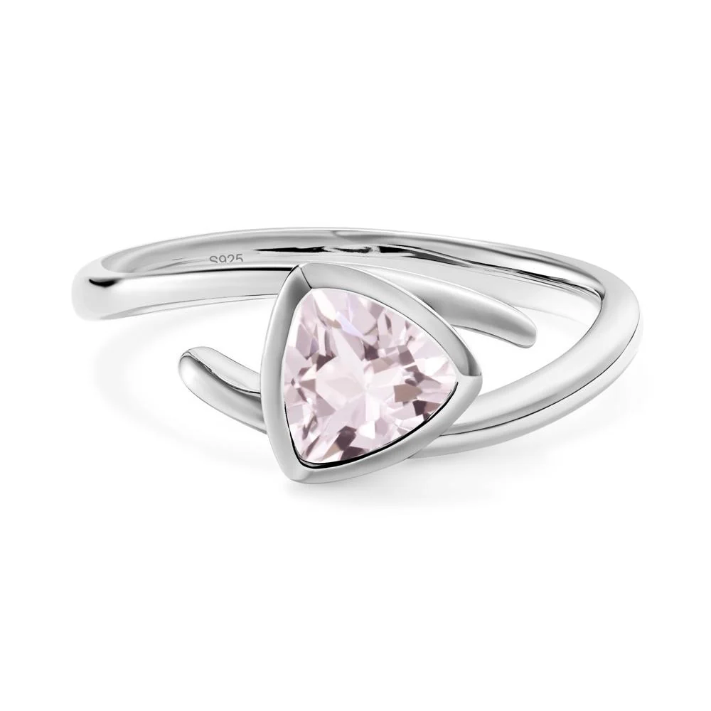 Bezel Set Morganite Ring - Image 4