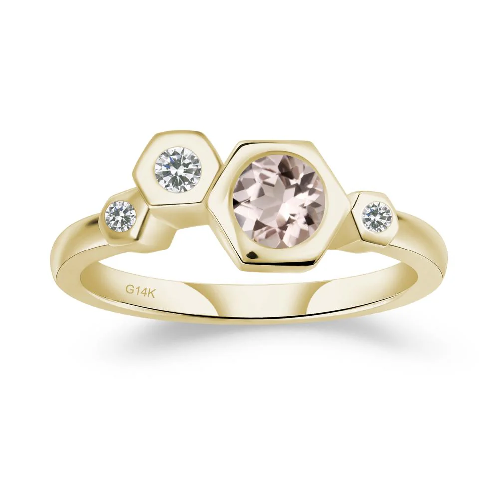 Morganite Constellation Engagement Ring - Image 4