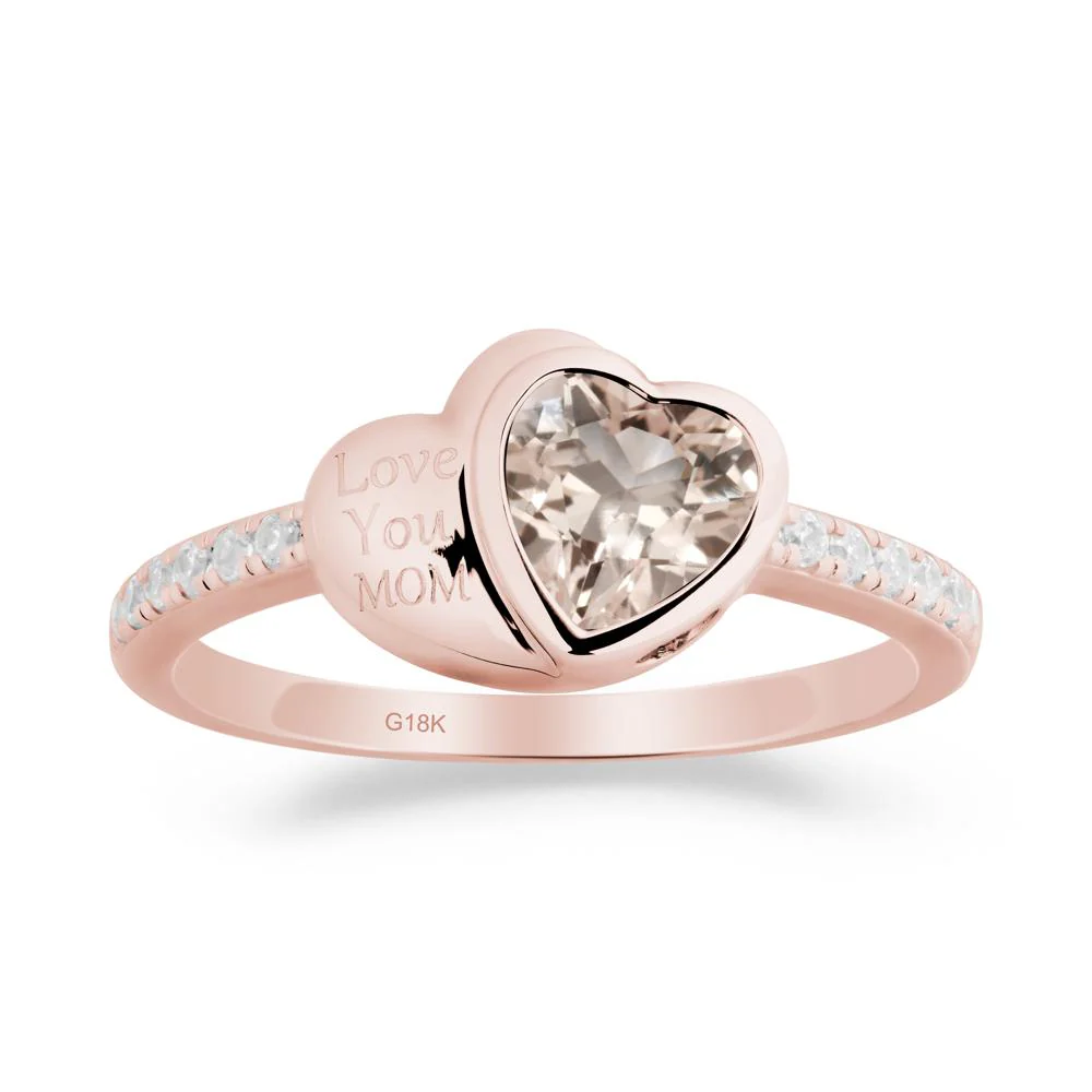 Morganite Double Heart Ring - Image 4