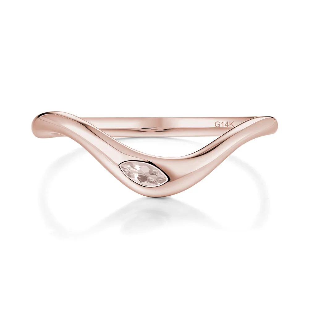 Morganite Flow Stackable Nesting Ring - Image 3