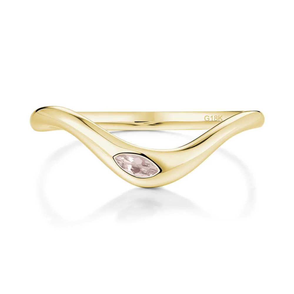 Morganite Flow Stackable Nesting Ring - Image 6