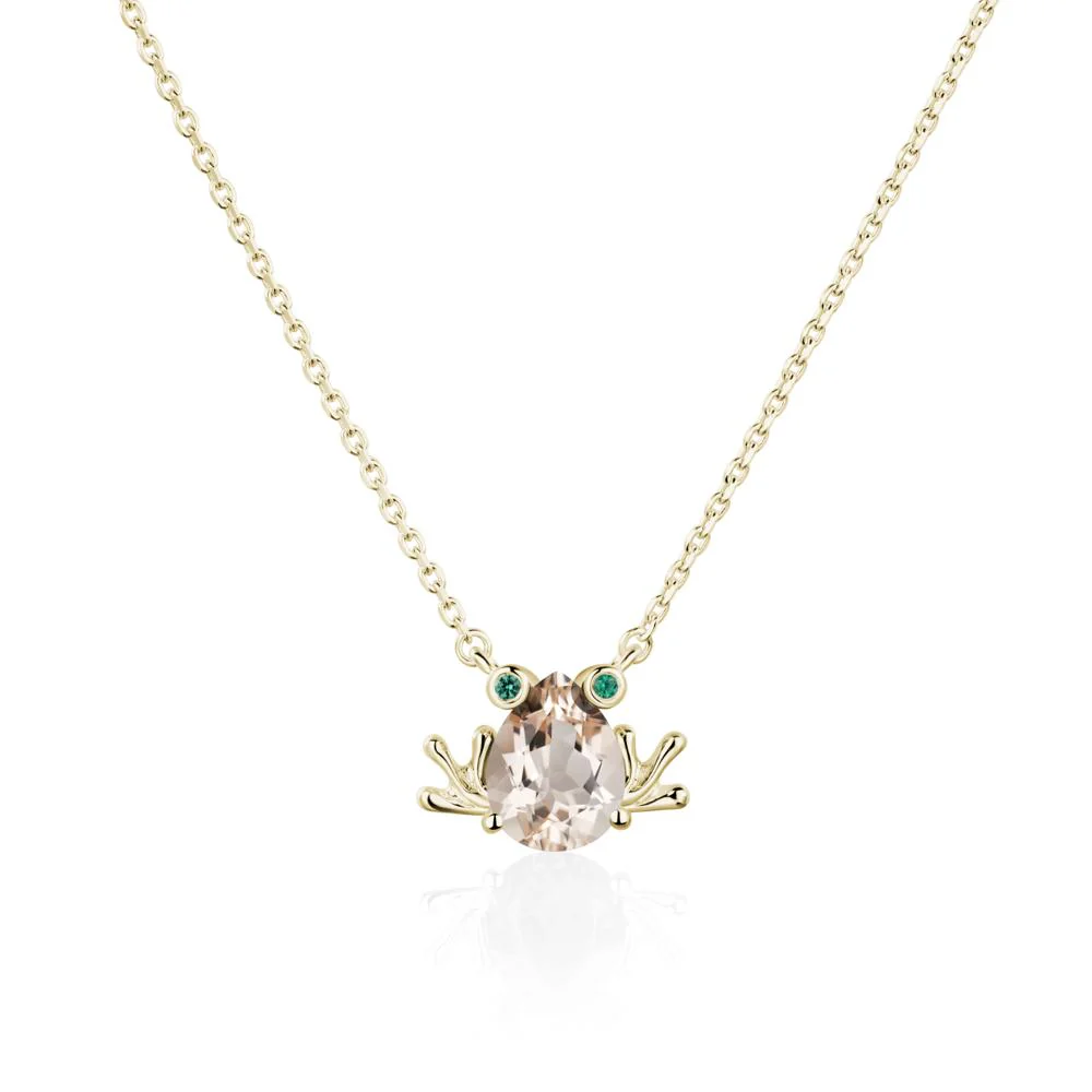 Morganite Frog Necklace - Image 4