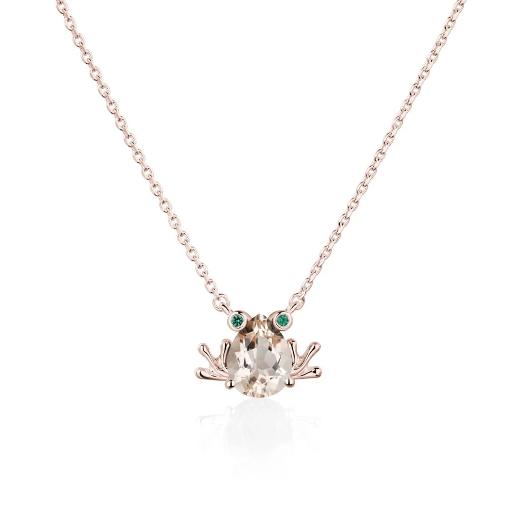 Morganite Frog Necklace - Image 5