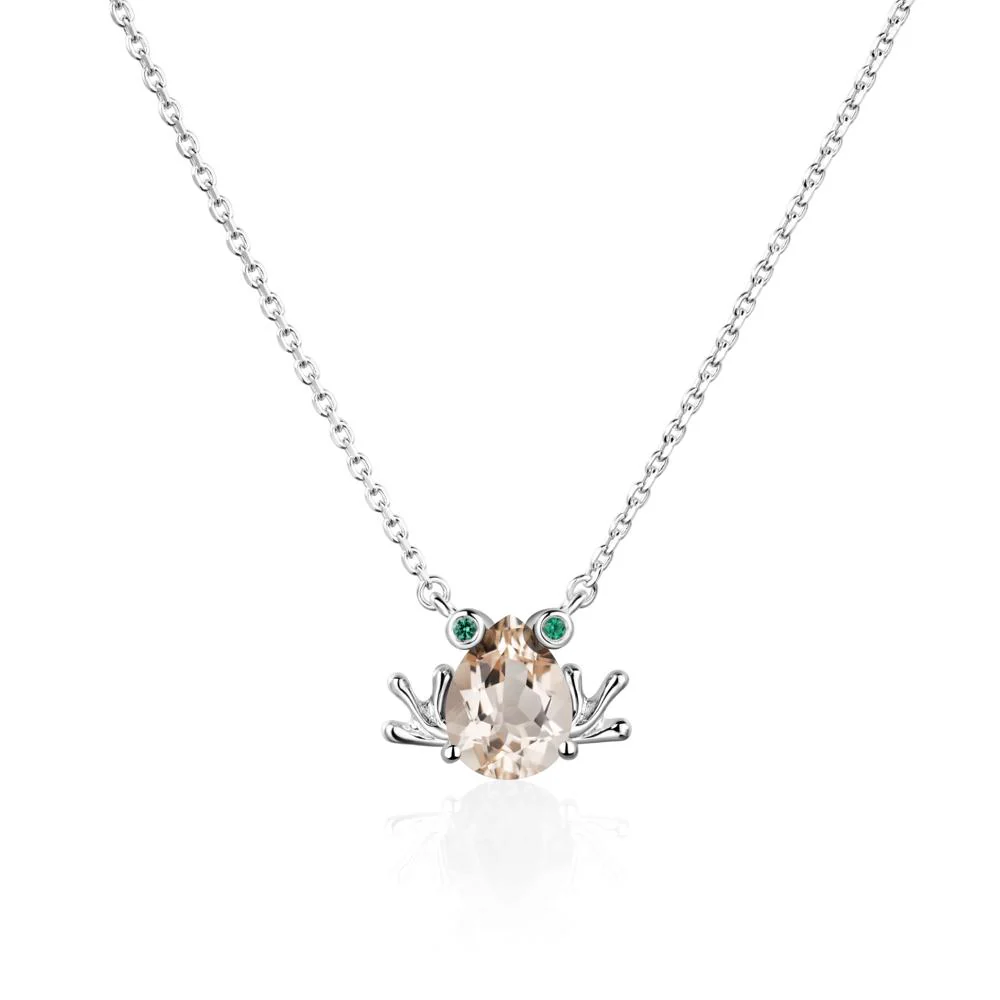 Morganite Frog Necklace - Image 7