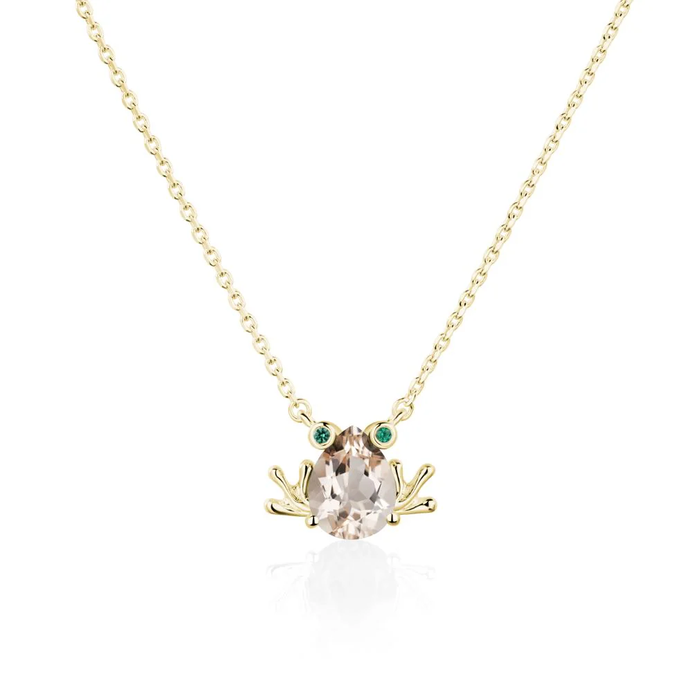 Morganite Frog Necklace - Image 8