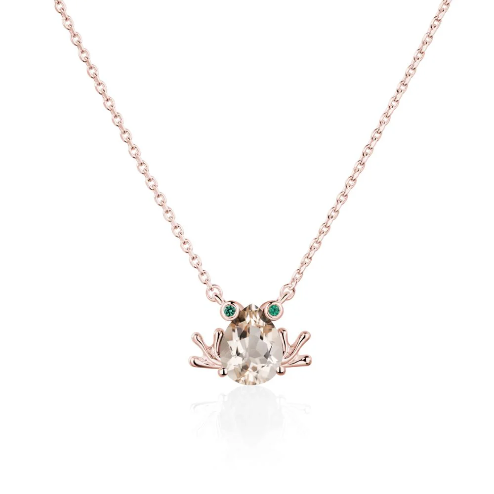Morganite Frog Necklace - Image 9