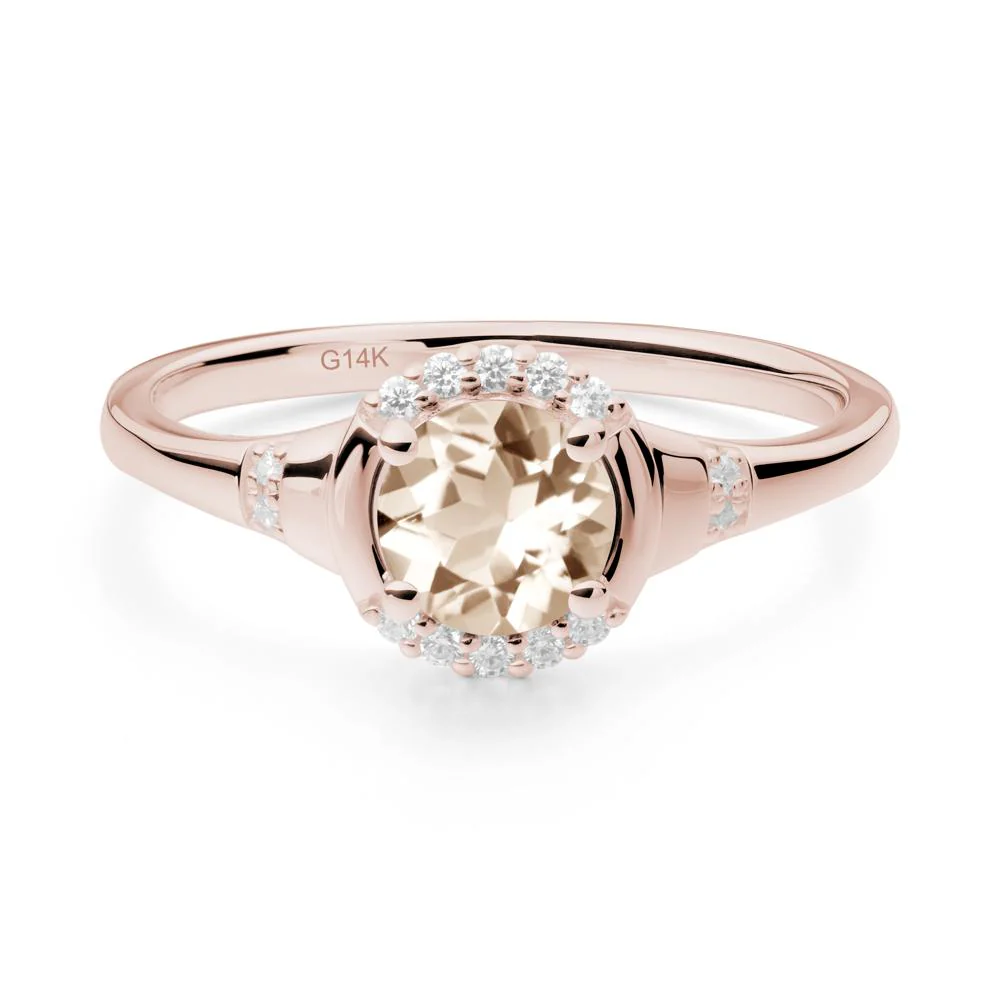 Morganite Halo Statement Ring - Image 2