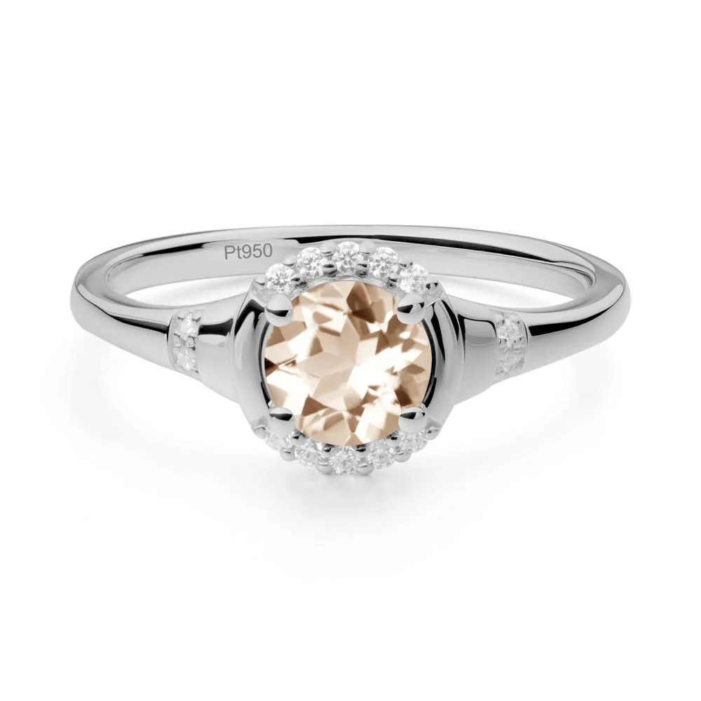 Morganite Halo Statement Ring - Image 6