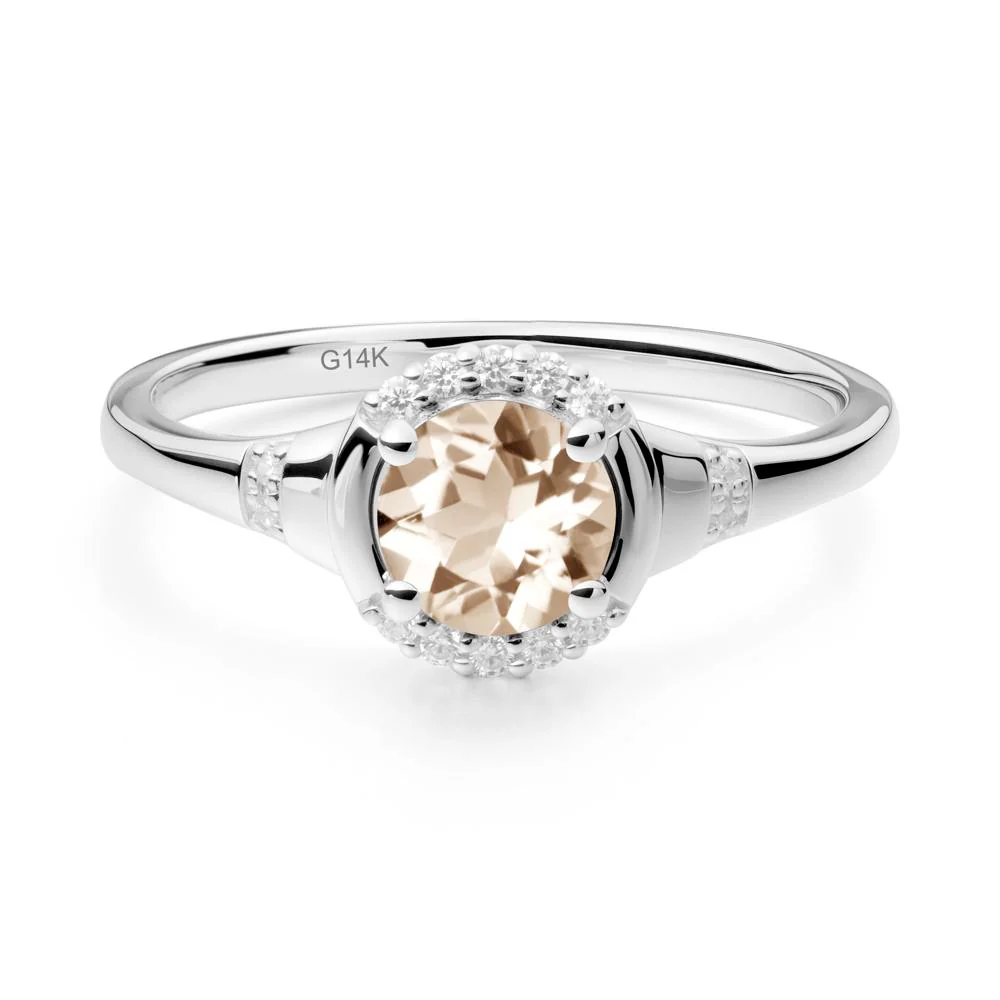 Morganite Halo Statement Ring - Image 8