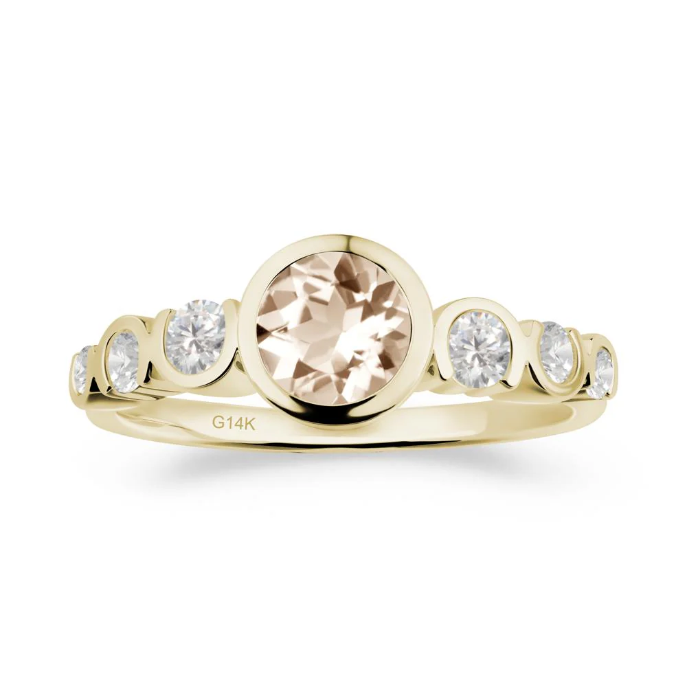 Morganite Multi Stone Engagement Ring - Image 2