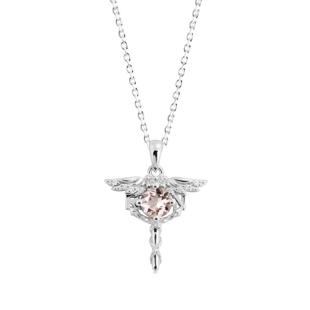 Morganite Necklace for Registered Nurse Graduation - Image 9